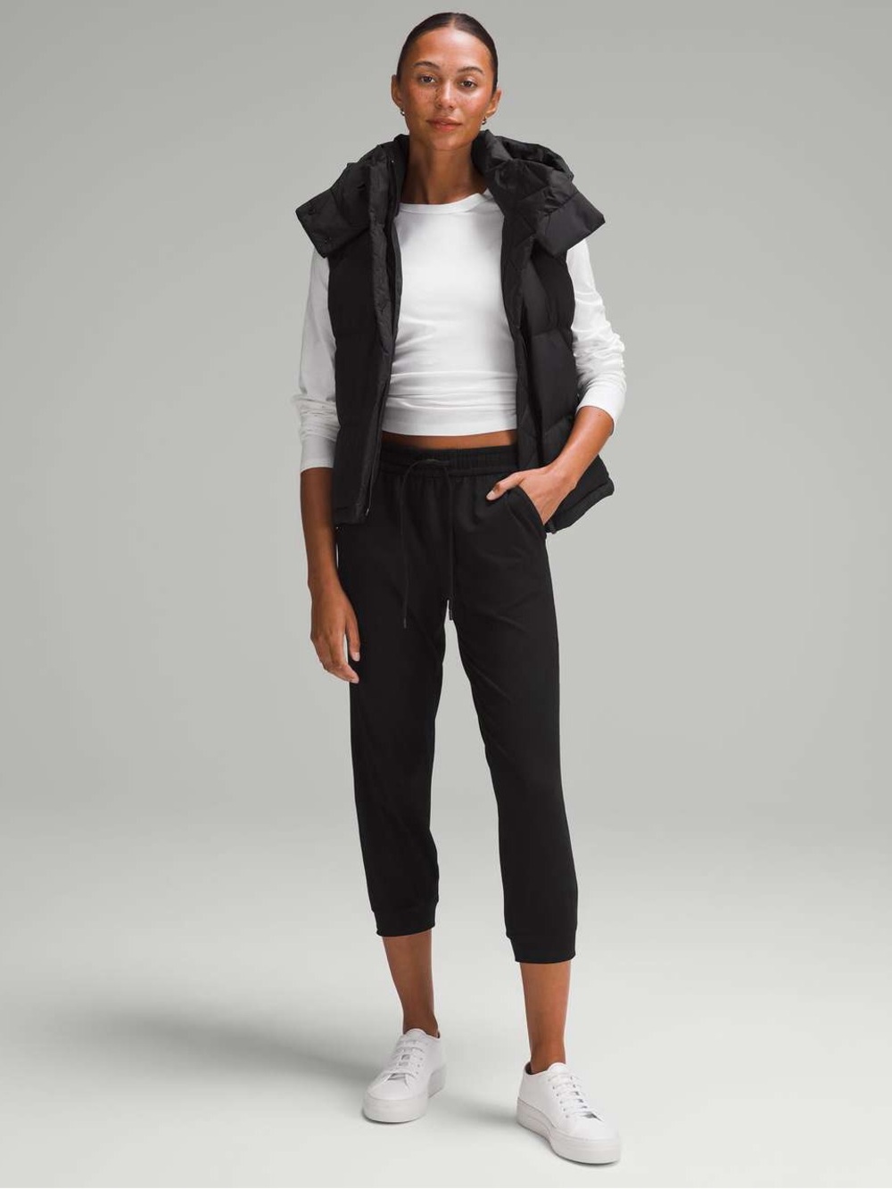 Lululemon Soft Jersey Black Classic Fit Cropped Jogger